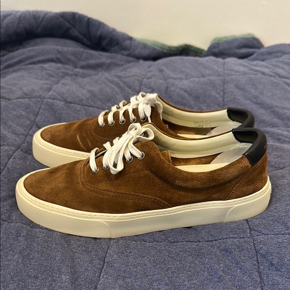 Saint Laurent Men's Brown Suede Sneakers - Picture 4 of 5